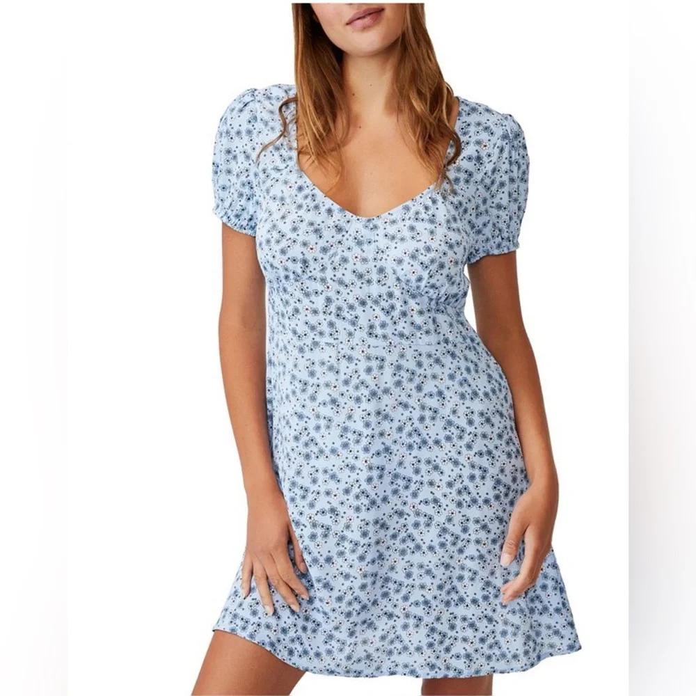 NWT Cotton on essential tie back mini tea dress - Picture 1 of 11